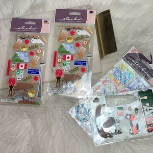 TRAVEL CANADA STICKER BOOK SCRAPPING